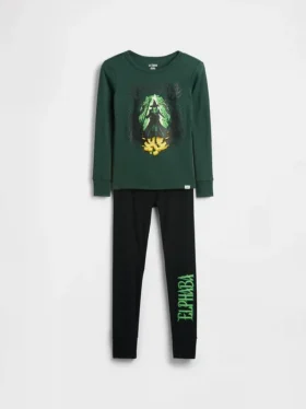 Kinder-Pyjama-Set „Wicked“ aus gebürsteter Bio-Baumwolle