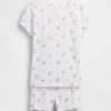 Kinder-Pyjama-Set „Winnie the Pooh“ mit gebürsteter Bio-Baumwoll-Shorts
