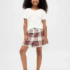 Kinder-Pyjama-Shorts aus recyceltem Flanell