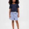 Kinder-Pyjama-Shorts aus recyceltem Flanell
