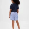 Kinder-Pyjama-Shorts aus recyceltem Flanell