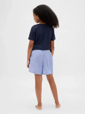Kinder-Pyjama-Shorts aus recyceltem Flanell