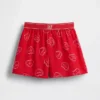 Kinder-Pyjama-Shorts aus recyceltem Flanell