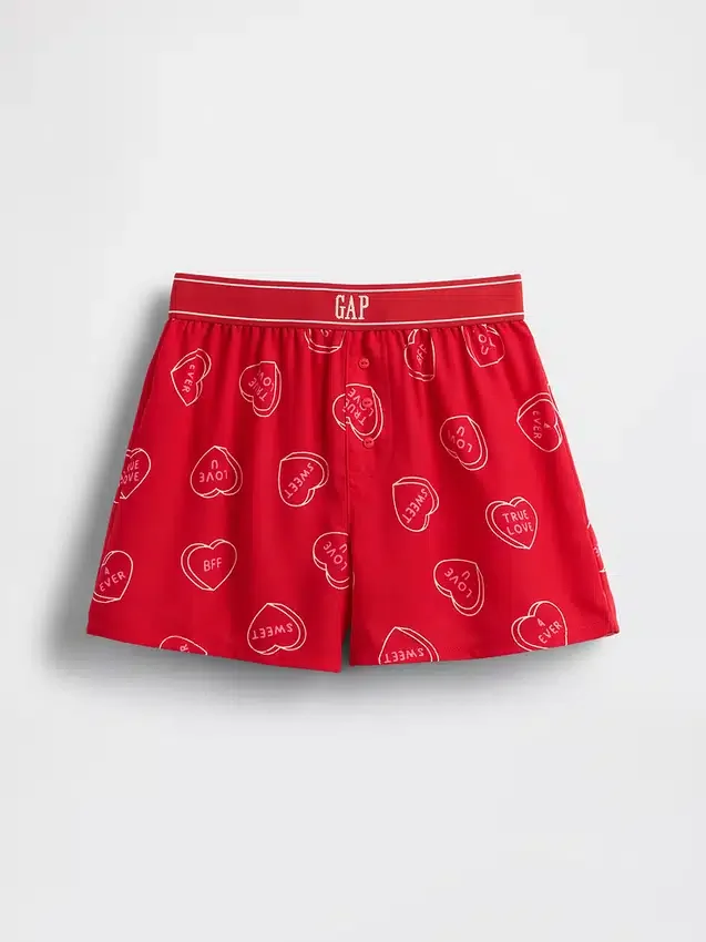 Kinder-Pyjama-Shorts aus recyceltem Flanell