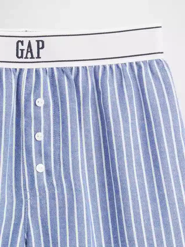 Kinder-Pyjama-Shorts aus recyceltem Flanell