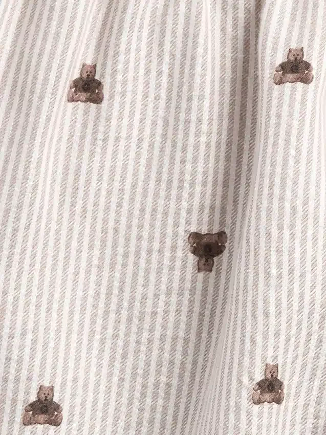 Kinder-Pyjama-Shorts aus recyceltem Flanell