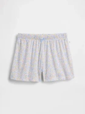 Kinder-Pyjama-Shorts aus recyceltem Pointelle-Jersey