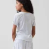 Kinder-Pyjama-Shorts aus recyceltem Pointelle-Jersey