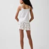 Kinder-Pyjama-Shorts aus recyceltem Rippstrick
