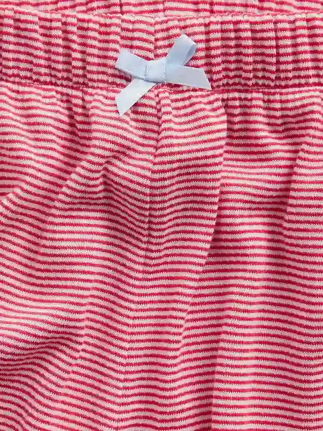 Kinder-Pyjama-Shorts aus recyceltem Rippstrick