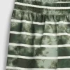 Kinder-Pyjama-Shorts aus recyceltem Stoff mit Tie-Dye-Streifen