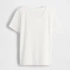 Kinder-Pyjama-T-Shirt aus recyceltem Pointelle-Stoff