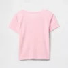 Kinder-Pyjama-T-Shirt aus recyceltem Pointelle-Stoff