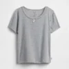 Kinder-Pyjama-T-Shirt aus recyceltem Pointelle-Stoff