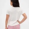Kinder-Pyjama-T-Shirt aus recyceltem Pointelle-Stoff