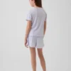Kinder-Pyjama-T-Shirt aus recyceltem Pointelle-Stoff