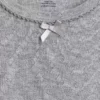 Kinder-Pyjama-T-Shirt aus recyceltem Pointelle-Stoff
