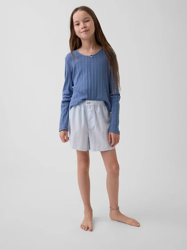 Kinder-Recycled Popeline-Shorts