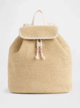 Kinder-Rucksack aus schimmerndem Stroh