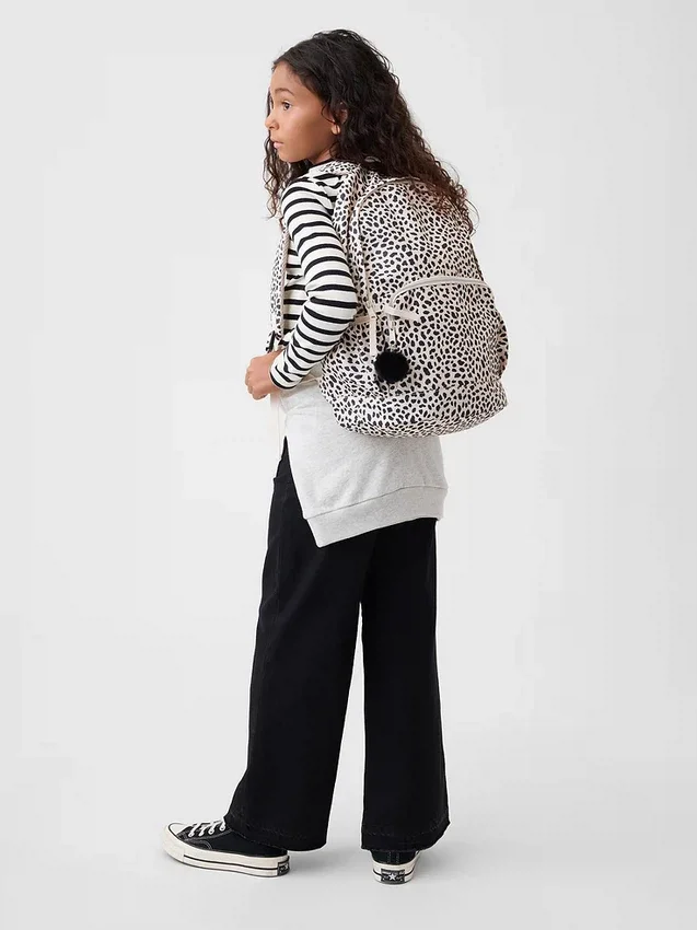 Kinder-Rucksack mit Leopardenmuster