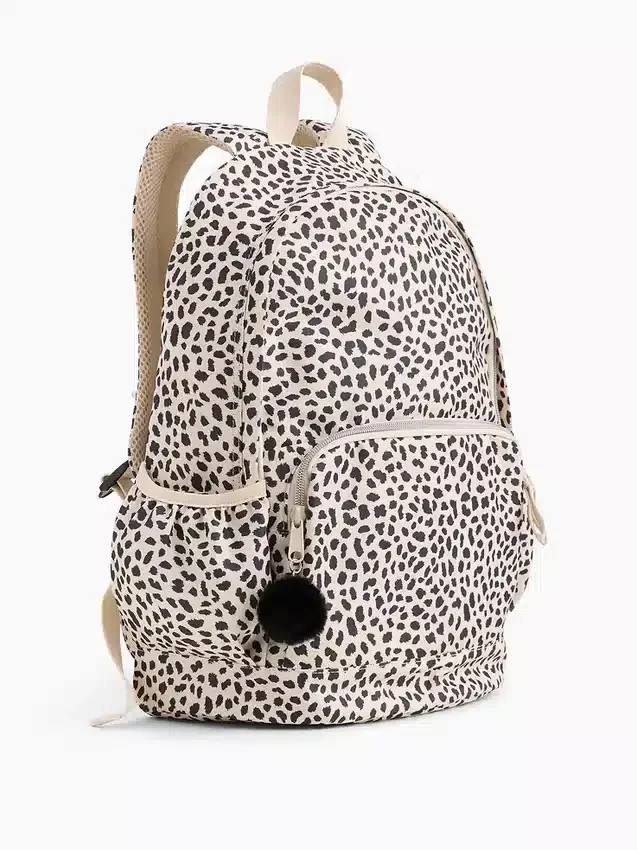Kinder-Rucksack mit Leopardenmuster