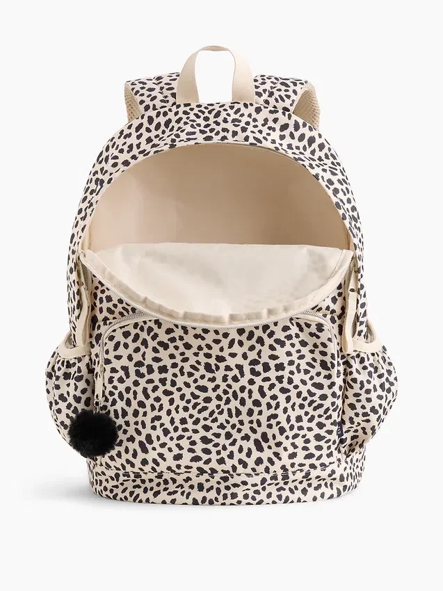 Kinder-Rucksack mit Leopardenmuster