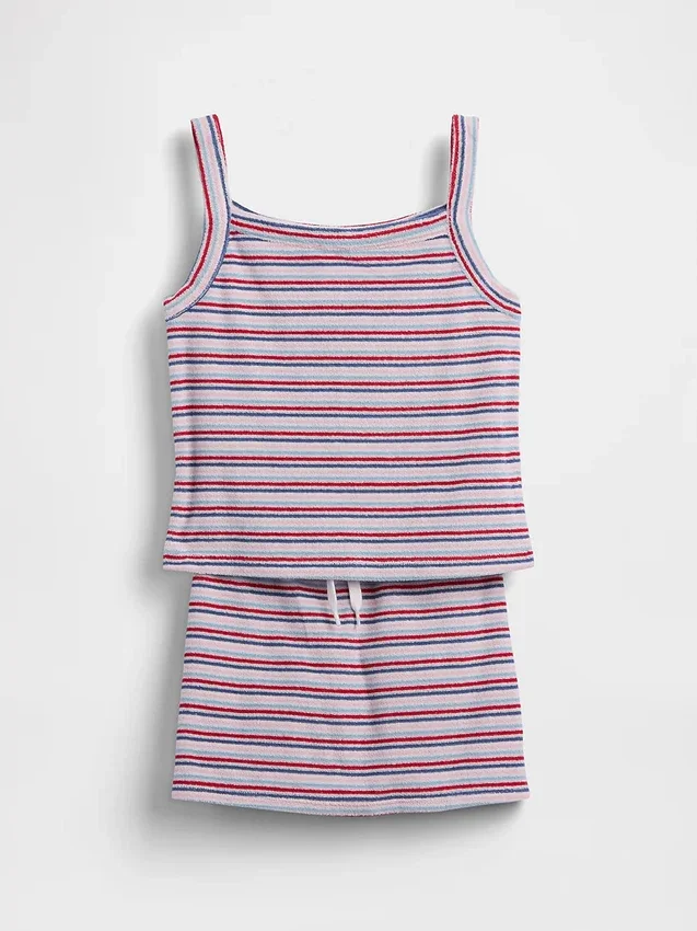 Kinder-Set aus Frottee-Skort