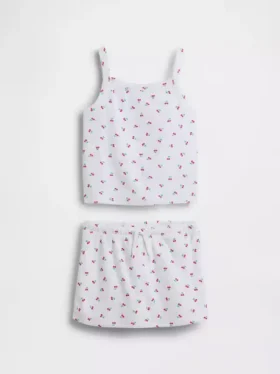 Kinder-Set aus Frottee-Skort