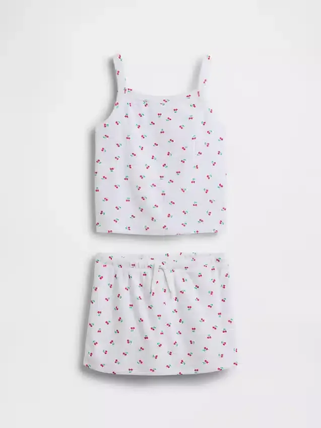Kinder-Set aus Frottee-Skort