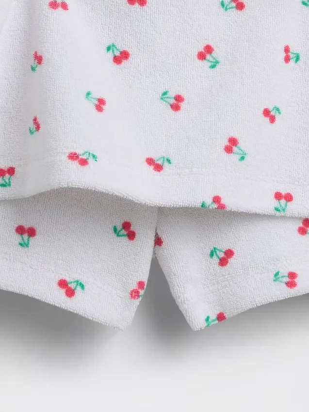 Kinder-Set aus Frottee-Skort