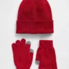 Kinder-Set aus Mütze und Handschuhen
