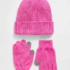 Kinder-Set aus Mütze und Handschuhen