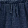 Kinder-Shorts aus Baumwollgaze-Denim mit Rüschen