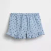 Kinder-Shorts aus Baumwollgaze mit Rüschen