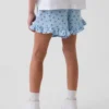 Kinder-Shorts aus Baumwollgaze mit Rüschen