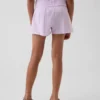 Kinder-Shorts aus Baumwollgaze mit Schmetterlingssaum