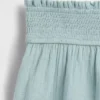 Kinder-Shorts aus Baumwollgaze mit Schmetterlingssaum
