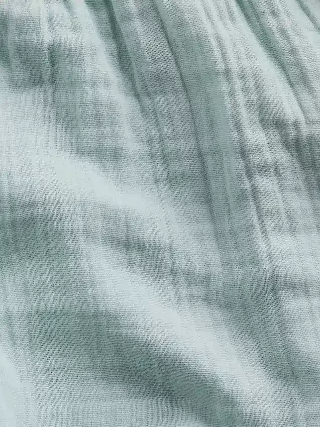Kinder-Shorts aus Baumwollgaze mit Schmetterlingssaum