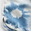 Kinder-Shorts aus Denim mit hoher Leibhöhe und Tie-Dye-Optik