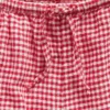 Kinder-Shorts aus Leinen-Baumwolle mit Gingham-Muster
