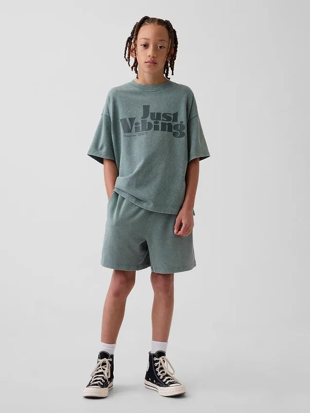 Kinder-Shorts aus schwerem Stoff