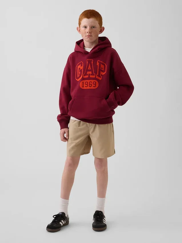 Kinder-Shorts in lockerer Passform mit Schnell-Trocken-Funktion