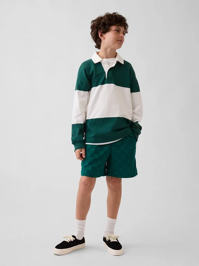 Kinder-Shorts in lockerer Passform mit Schnell-Trocken-Funktion