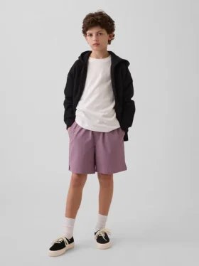 Kinder-Shorts in lockerer Passform mit Schnell-Trocken-Funktion