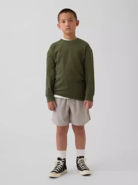 Kinder-Shorts in lockerer Passform mit Schnell-Trocken-Funktion