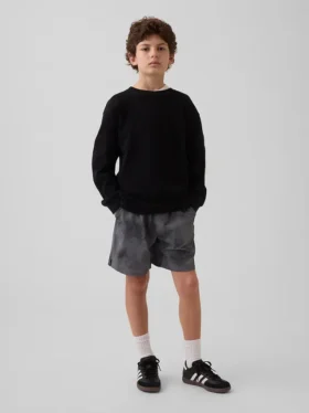 Kinder-Shorts in lockerer Passform mit Schnell-Trocken-Funktion