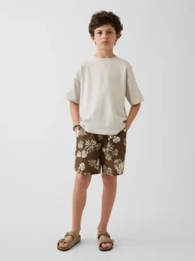 Kinder-Shorts in lockerer Passform mit Schnell-Trocken-Funktion