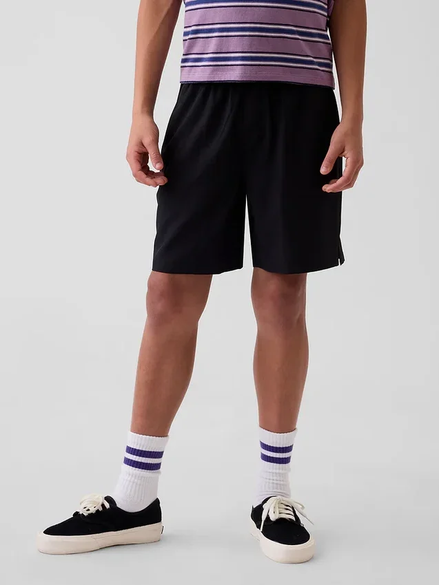 Kinder-Shorts in lockerer Passform mit Schnell-Trocken-Funktion
