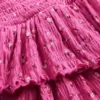 Kinder-Skort aus geknittertem Strick mit Stufenschnitt