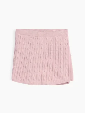 Kinder-Skort aus Zopfmuster-Pullover